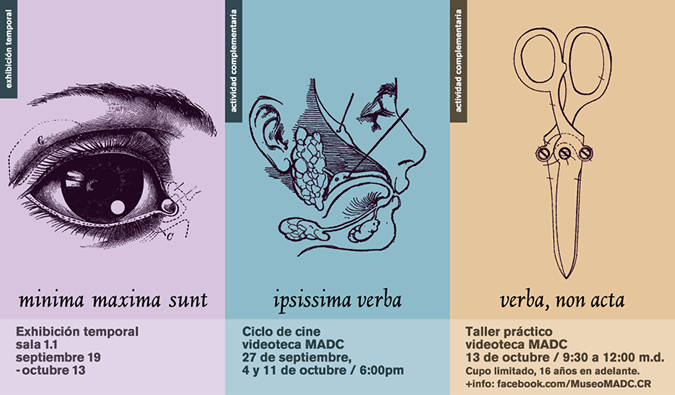 Minima Maxima Sunt. Exposición, taller, cine,