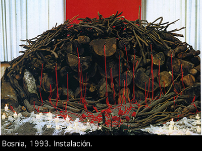 Bosnia, 1993, instalación.