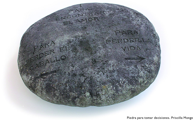 Piedra para tomar decisiones. Priscilla Monge