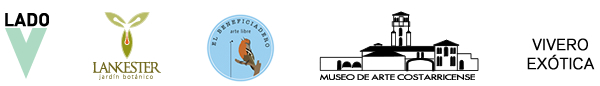 Logos: Lado V, Jardín Botánico Lankaster, Museo de Arte Costarricense, El Beneficiadero, Vivero Exótica