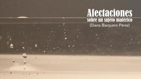 Afectaciones sobre un sujeto matérico. Diana Barquero